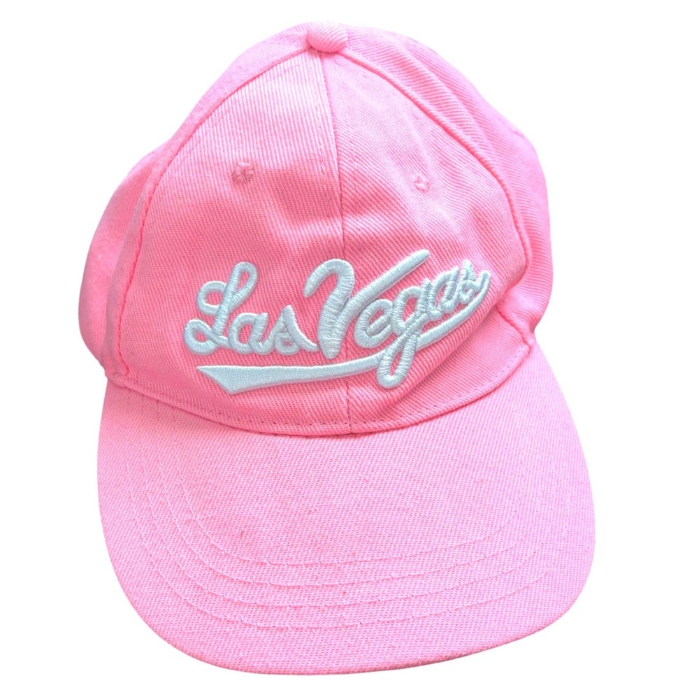 Pink Las Vegas Baseball Cap Women Embroidered Souvenir Hat Adjustable Strapback